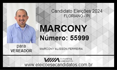 Candidato MARCONY 2024 - FLORIANO - Eleições