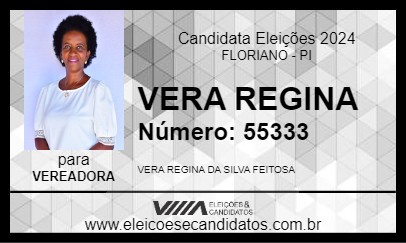 Candidato VERA REGINA 2024 - FLORIANO - Eleições