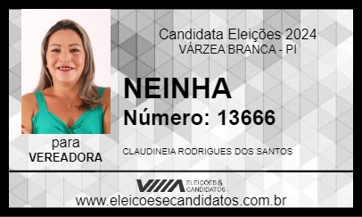 Candidato NEINHA 2024 - VÁRZEA BRANCA - Eleições