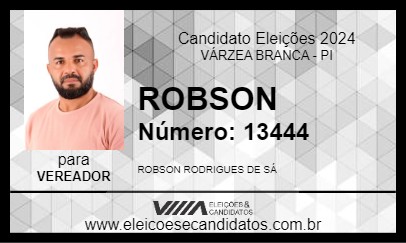 Candidato ROBSON 2024 - VÁRZEA BRANCA - Eleições