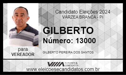 Candidato GILBERTO 2024 - VÁRZEA BRANCA - Eleições