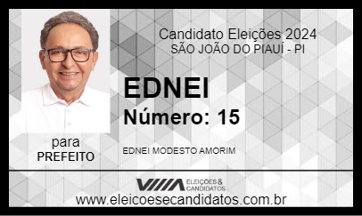 Candidato EDNEI 2024 - SÃO JOÃO DO PIAUÍ - Eleições