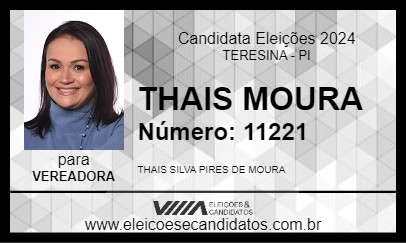 Candidato THAIS MOURA 2024 - TERESINA - Eleições