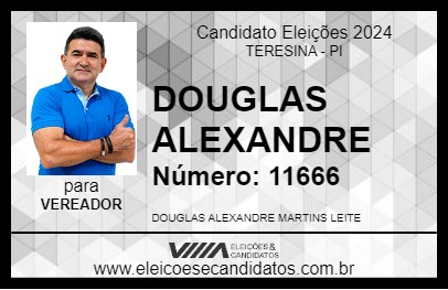 Candidato DOUGLAS ALEXANDRE 2024 - TERESINA - Eleições