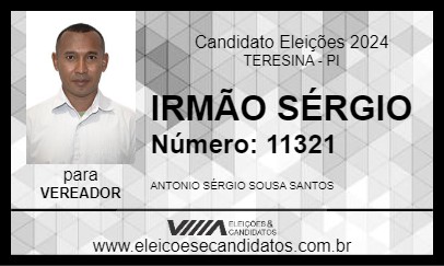 Candidato IRMÃO SÉRGIO 2024 - TERESINA - Eleições