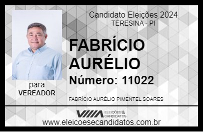 Candidato FABRÍCIO AURÉLIO 2024 - TERESINA - Eleições