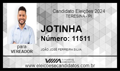 Candidato JOTINHA 2024 - TERESINA - Eleições