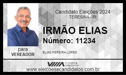 Candidato IRMÃO ELIAS 2024 - TERESINA - Eleições