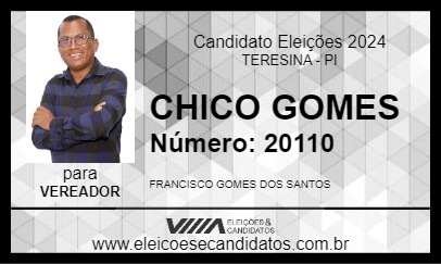 Candidato CHICO GOMES 2024 - TERESINA - Eleições