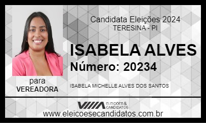 Candidato ISABELA ALVES 2024 - TERESINA - Eleições