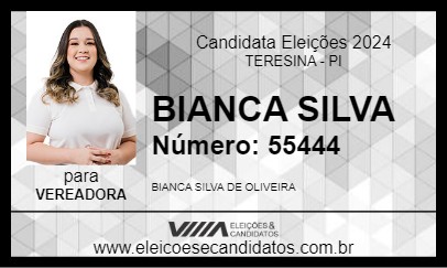 Candidato BIANCA SILVA 2024 - TERESINA - Eleições