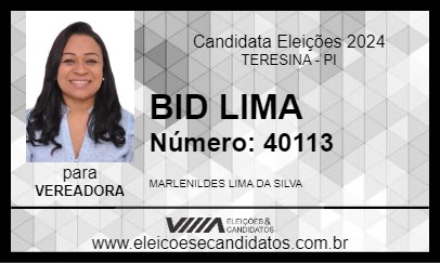 Candidato BID LIMA 2024 - TERESINA - Eleições