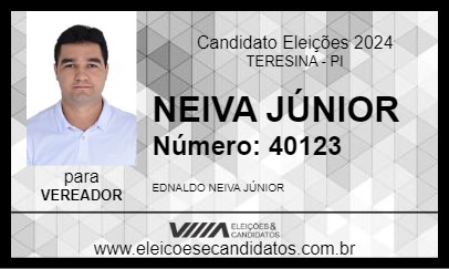 Candidato NEIVA JÚNIOR 2024 - TERESINA - Eleições