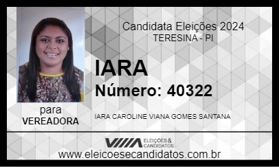 Candidato IARA 2024 - TERESINA - Eleições