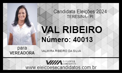 Candidato VAL RIBEIRO 2024 - TERESINA - Eleições