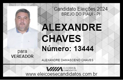 Candidato ALEXANDRE CHAVES 2024 - BREJO DO PIAUÍ - Eleições