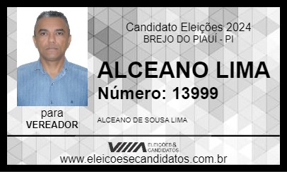 Candidato ALCEANO LIMA 2024 - BREJO DO PIAUÍ - Eleições