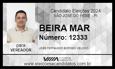 Candidato BEIRA MAR 2024 - SÃO JOSÉ DO PEIXE - Eleições