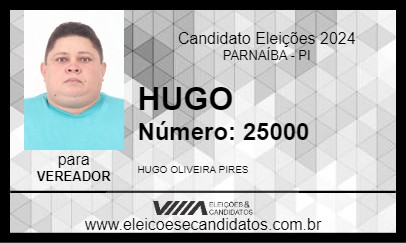 Candidato HUGO 2024 - PARNAÍBA - Eleições