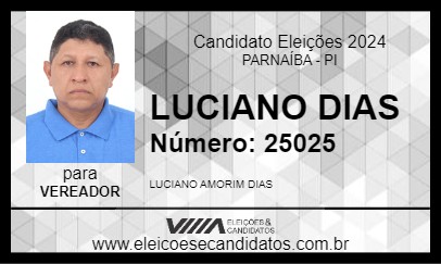 Candidato LUCIANO DIAS 2024 - PARNAÍBA - Eleições