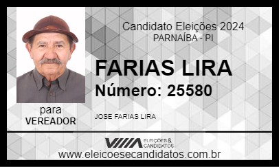 Candidato FARIAS LIRA 2024 - PARNAÍBA - Eleições