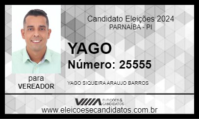 Candidato YAGO 2024 - PARNAÍBA - Eleições