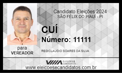 Candidato CUÍ 2024 - SÃO FÉLIX DO PIAUÍ - Eleições