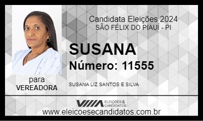 Candidato SUSANA 2024 - SÃO FÉLIX DO PIAUÍ - Eleições