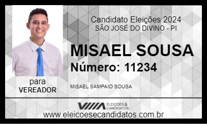 Candidato MISAEL SOUSA 2024 - SÃO JOSÉ DO DIVINO - Eleições