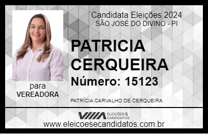 Candidato PATRICIA CERQUEIRA 2024 - SÃO JOSÉ DO DIVINO - Eleições