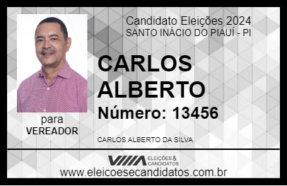 Candidato CARLOS ALBERTO 2024 - SANTO INÁCIO DO PIAUÍ - Eleições