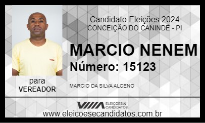 Candidato MARCIO NENEM 2024 - CONCEIÇÃO DO CANINDÉ - Eleições