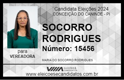 Candidato SOCORRO RODRIGUES 2024 - CONCEIÇÃO DO CANINDÉ - Eleições