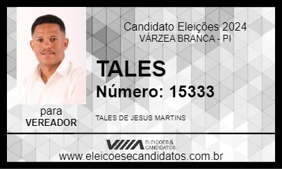 Candidato TALES 2024 - VÁRZEA BRANCA - Eleições