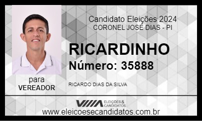 Candidato RICARDINHO 2024 - CORONEL JOSÉ DIAS - Eleições