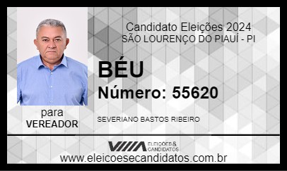 Candidato BÉU 2024 - SÃO LOURENÇO DO PIAUÍ - Eleições