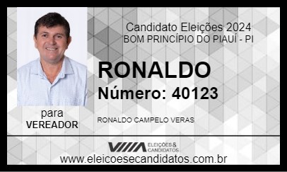 Candidato RONALDO 2024 - BOM PRINCÍPIO DO PIAUÍ - Eleições