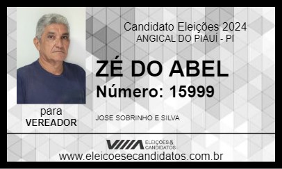 Candidato ZÉ DO ABEL 2024 - ANGICAL DO PIAUÍ - Eleições