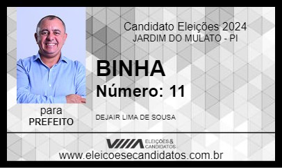 Candidato BINHA 2024 - JARDIM DO MULATO - Eleições