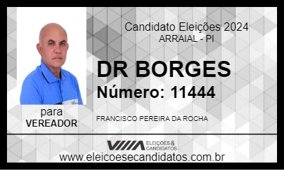 Candidato DR BORGES 2024 - ARRAIAL - Eleições