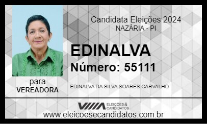 Candidato EDINALVA 2024 - NAZÁRIA - Eleições