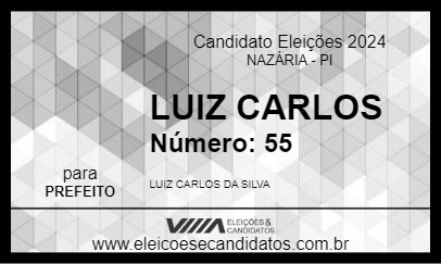 Candidato LUIZ CARLOS 2024 - NAZÁRIA - Eleições