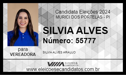 Candidato SILVIA ALVES 2024 - MURICI DOS PORTELAS - Eleições