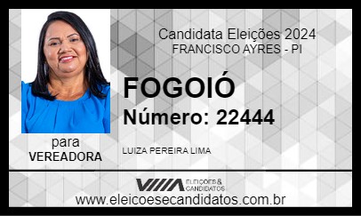 Candidato FOGOIÓ 2024 - FRANCISCO AYRES - Eleições