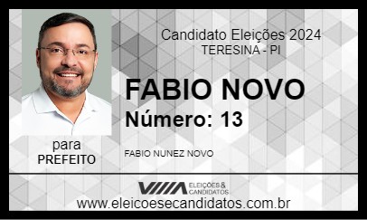 Candidato FABIO NOVO 2024 - TERESINA - Eleições