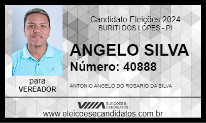 Candidato ANGELO SILVA 2024 - BURITI DOS LOPES - Eleições