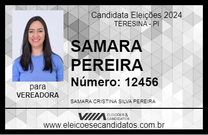 Candidato SAMARA PEREIRA 2024 - TERESINA - Eleições