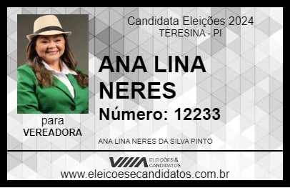 Candidato ANA LINA NERES 2024 - TERESINA - Eleições