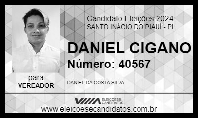 Candidato DANIEL CIGANO 2024 - SANTO INÁCIO DO PIAUÍ - Eleições