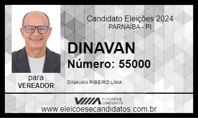 Candidato DINAVAN 2024 - PARNAÍBA - Eleições